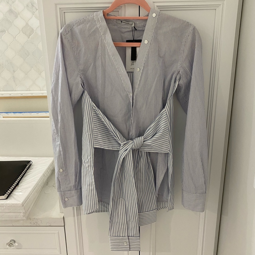 Alexander wang button down shirt with a twist.